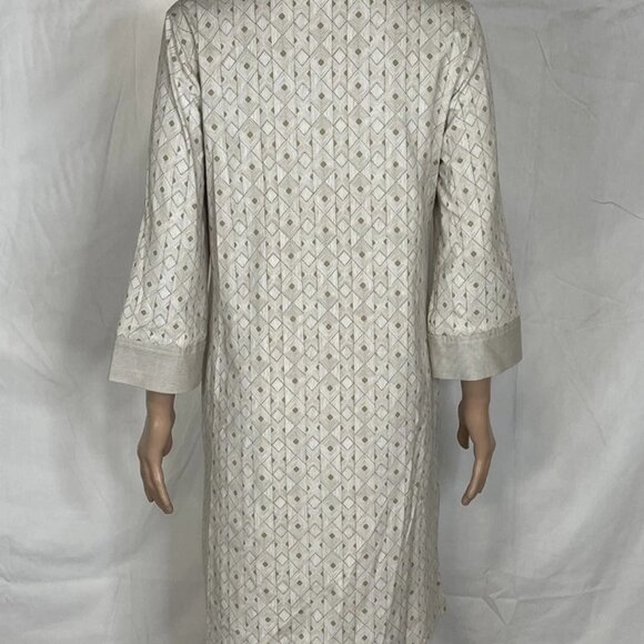 J.McLaughlin Women’s Rollins Midi Dress Tan — 3/4 Sleeve Collared - Picture 4 of 8